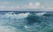 Lionel Walden Breaking Waves oil